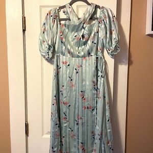 ASTR the Label Medium Midi Satin Dress